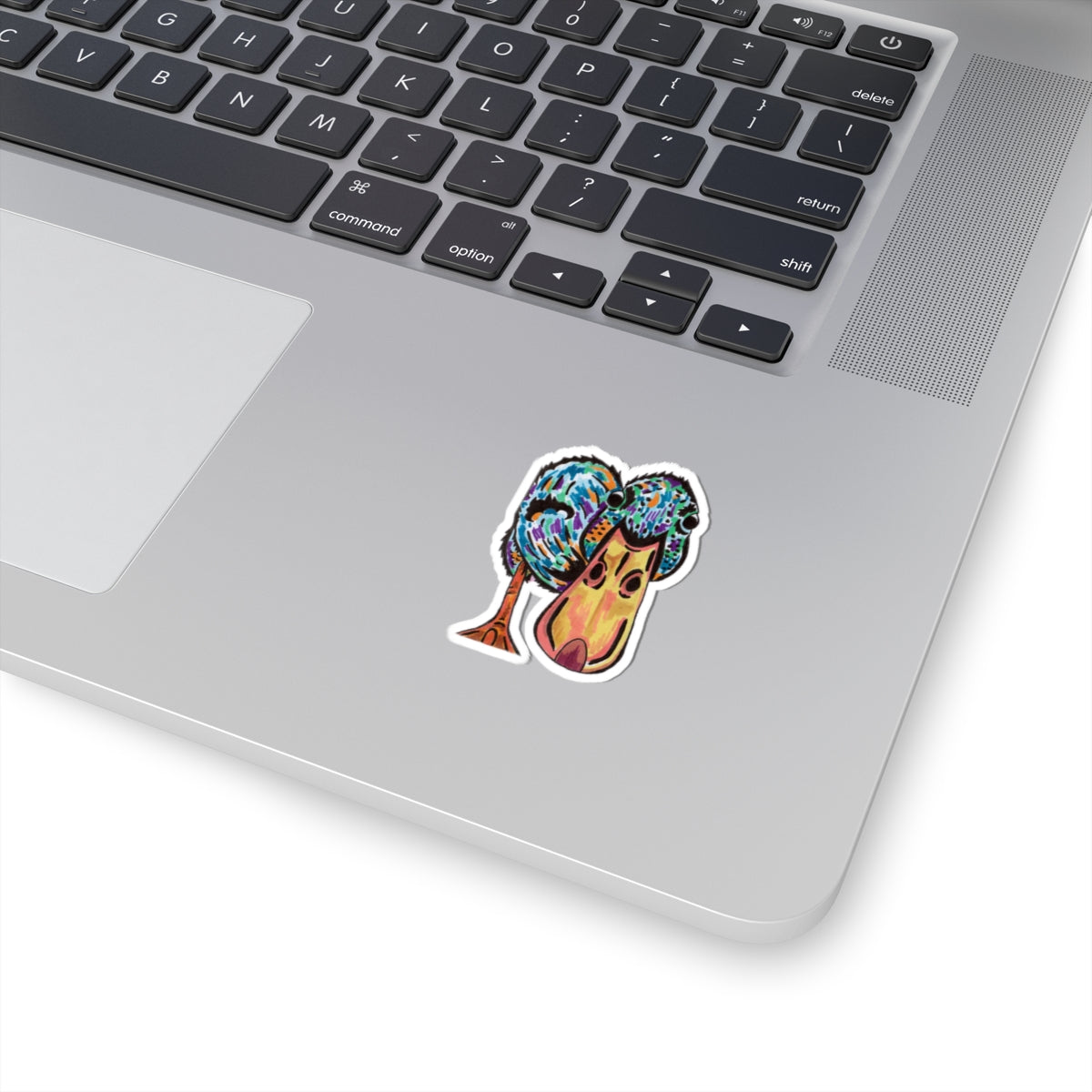 Duck Stickers - Colorful Duck Pop-Art Surrealism Bright and Colorful Design