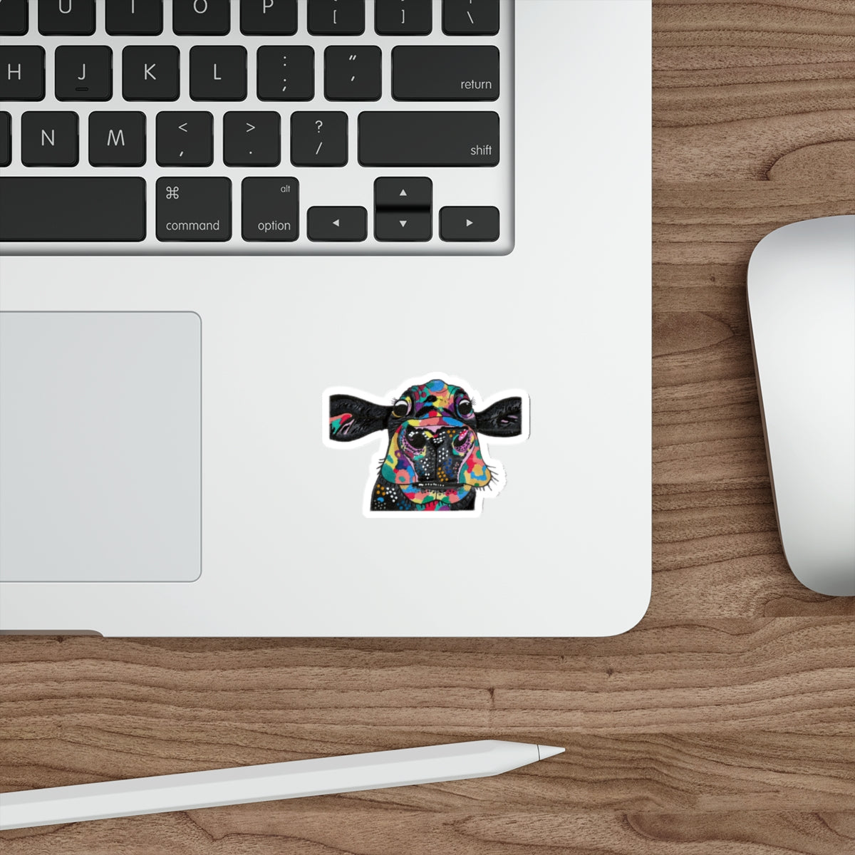 Die-Cut Stickers - Moolissa, Colorful Cow, Pop-Art and surreal, beautiful