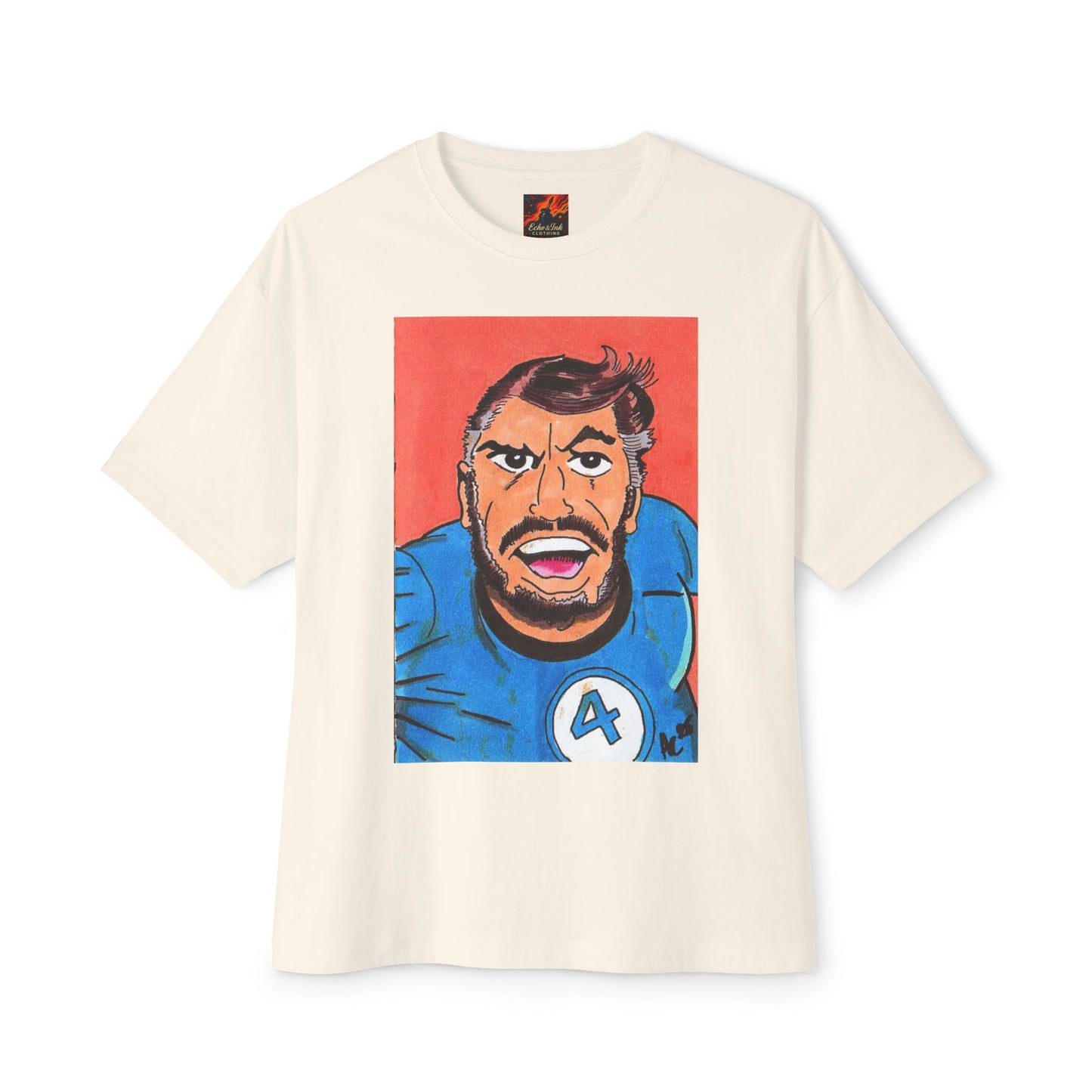 Oversized Tee Fantastic Four Pop Art Comic Book T-shirt