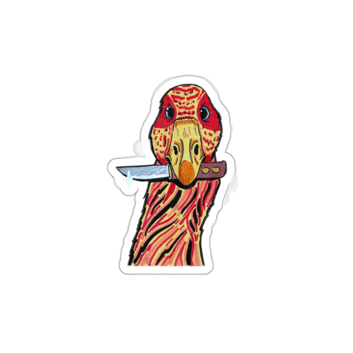 Die-Cut Stickers - Killer Goose Pop-Art Surreal Colorful Bright Funny