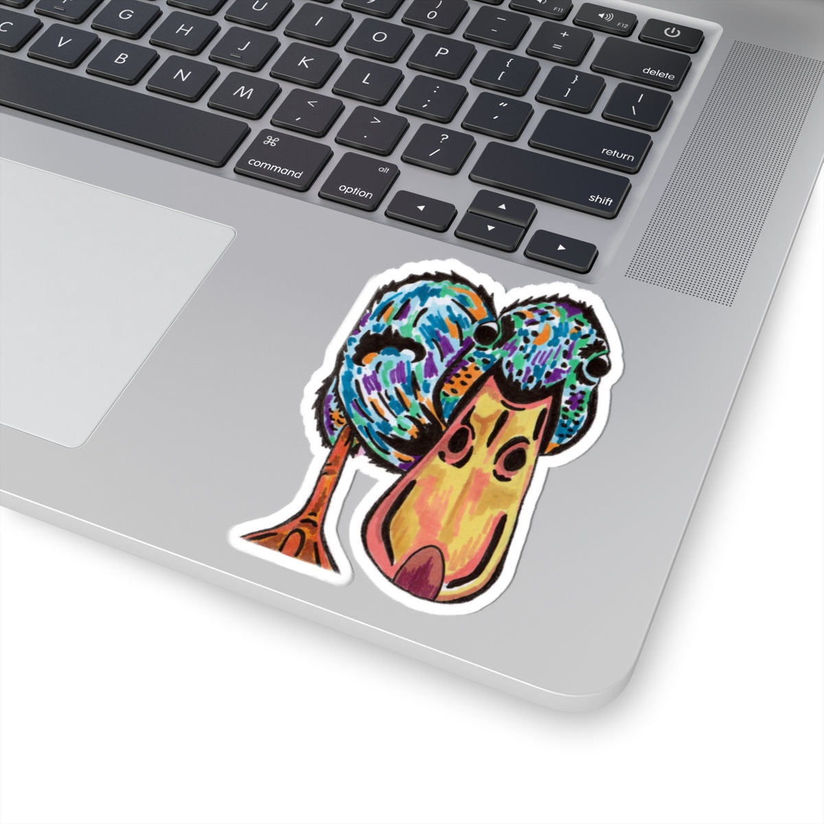 Duck Stickers - Colorful Duck Pop-Art Surrealism Bright and Colorful Design