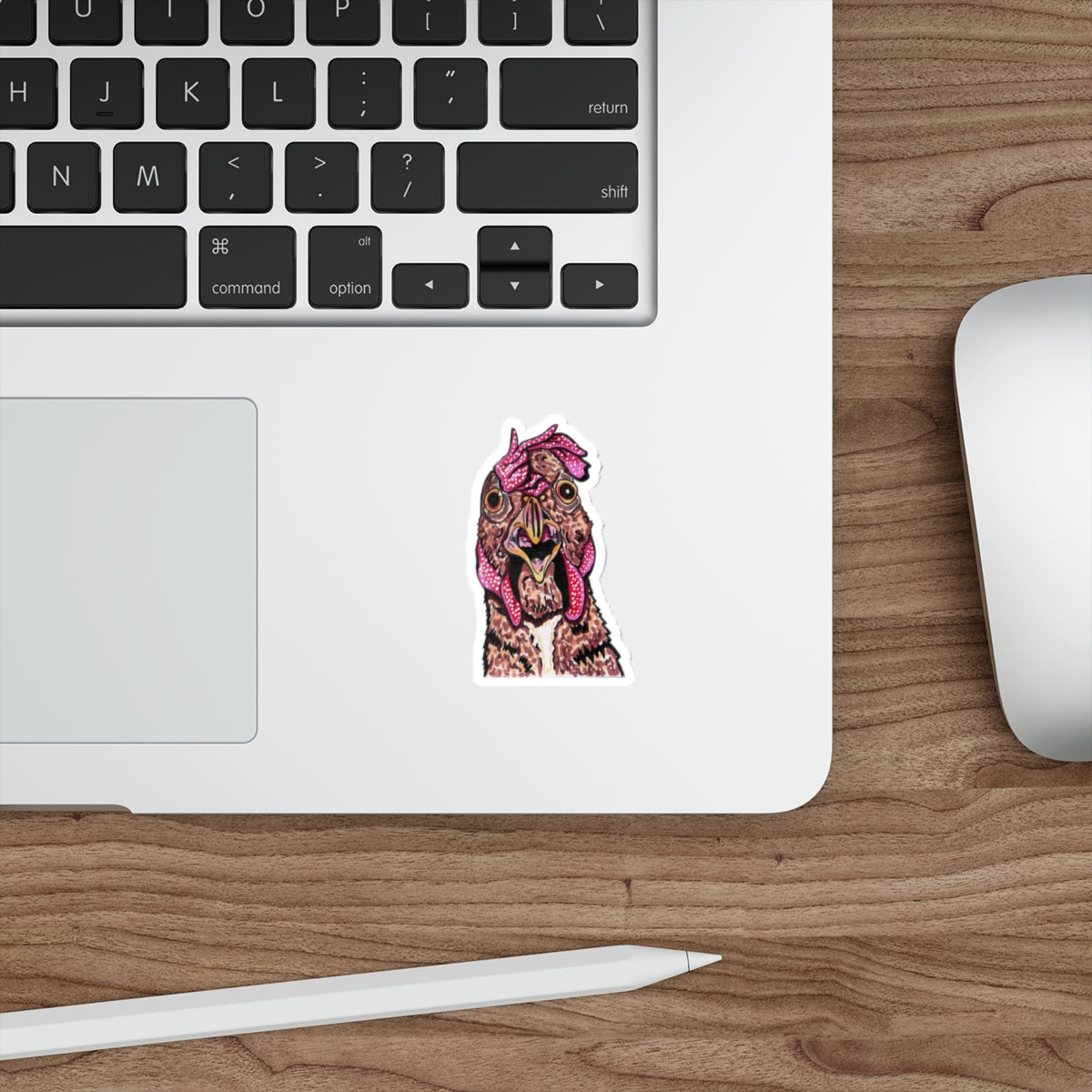 Hen-Tastic, Barnyard Oddities, Whimsical Die-Cut Chicken Stickers, Fun Laptop Decals, Unique Gift for Animal Lovers, Quirky Home Decor, Perfect for Celebrations