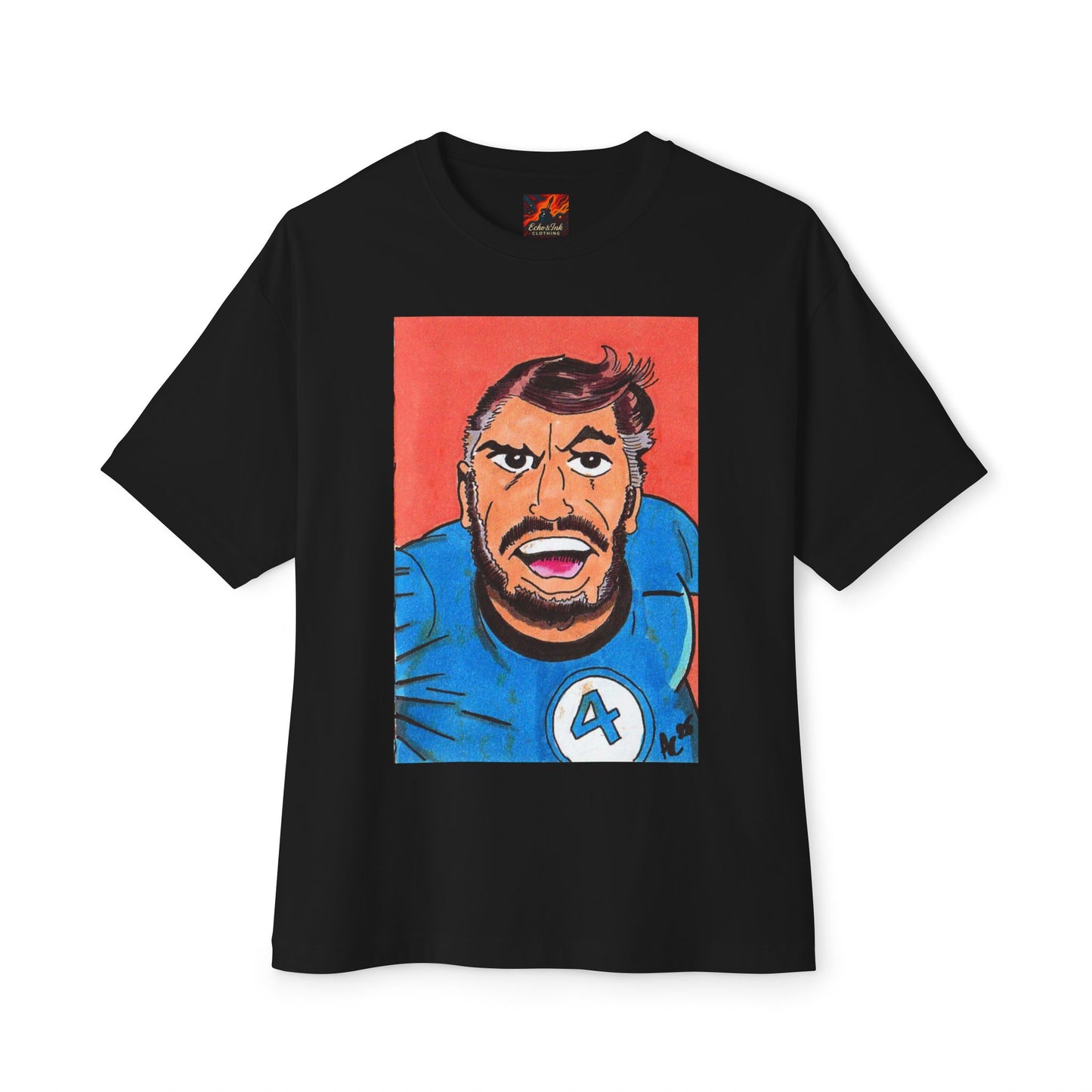 Oversized Tee Fantastic Four Pop Art Comic Book T-shirt