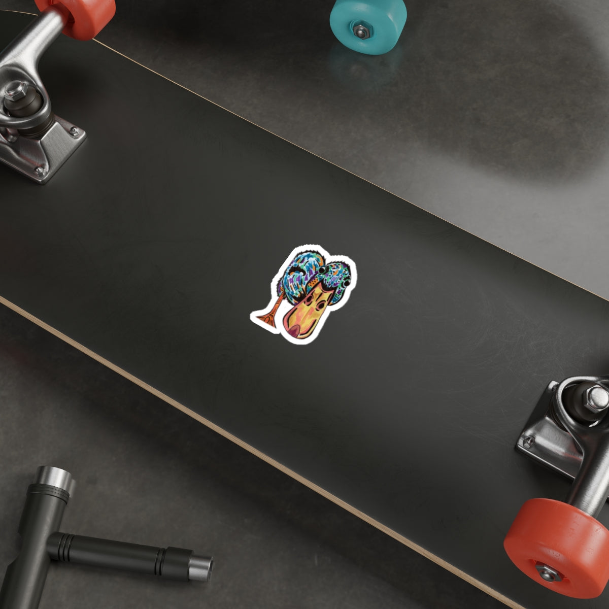 Duck Stickers - Bright Pop-Art Design for Water Bottles, Laptops, and Sketchbooks