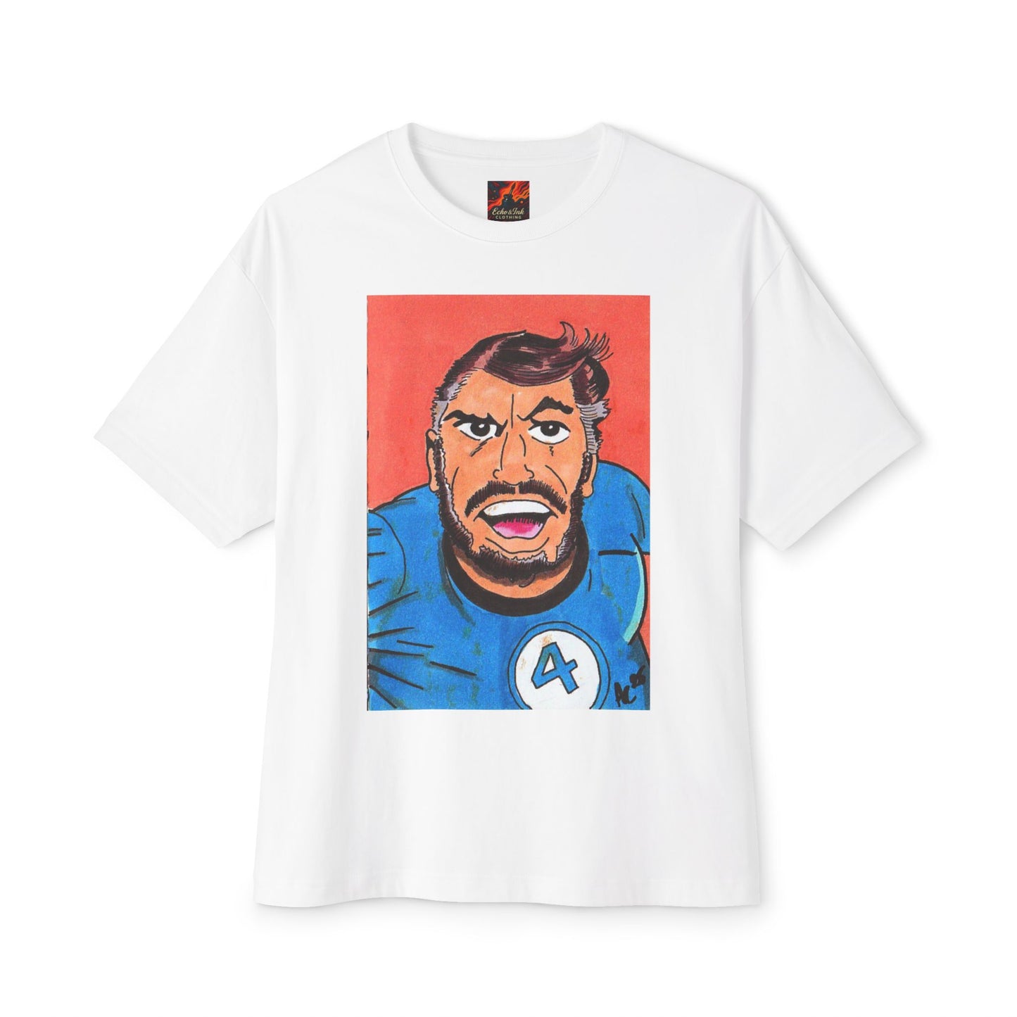 Oversized Tee Fantastic Four Pop Art Comic Book T-shirt