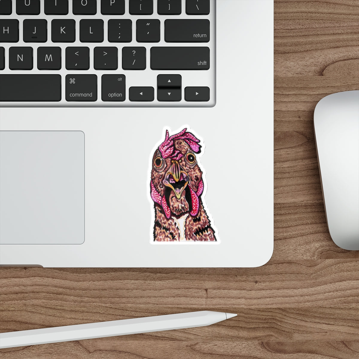 Hen-Tastic, Barnyard Oddities, Whimsical Die-Cut Chicken Stickers, Fun Laptop Decals, Unique Gift for Animal Lovers, Quirky Home Decor, Perfect for Celebrations