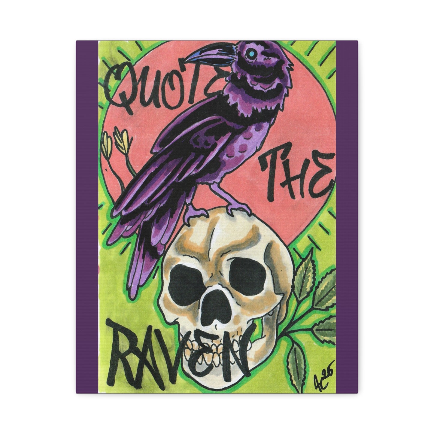 Quote The Raven - Lore & Lament - Canvas Print