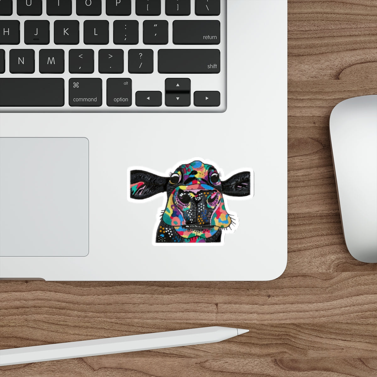 Die-Cut Stickers - Moolissa, Colorful Cow, Pop-Art and surreal, beautiful