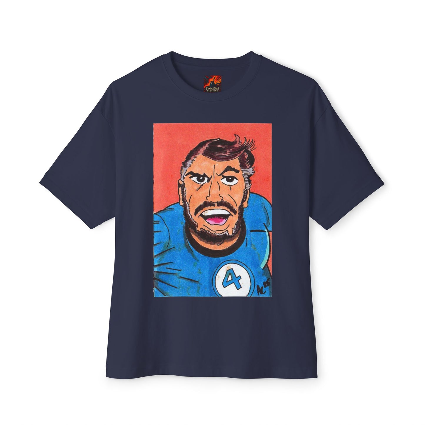 Oversized Tee Fantastic Four Pop Art Comic Book T-shirt