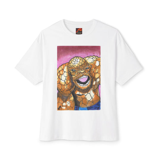 Oversized Tee - Comic Book Art and Pop Culture Mashup
