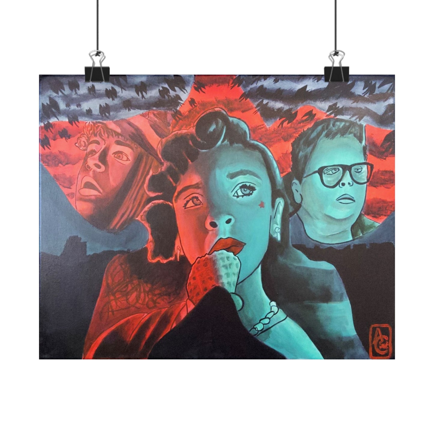 Stranger Things Comic Book Poster — Matte Horizontal Wall Art