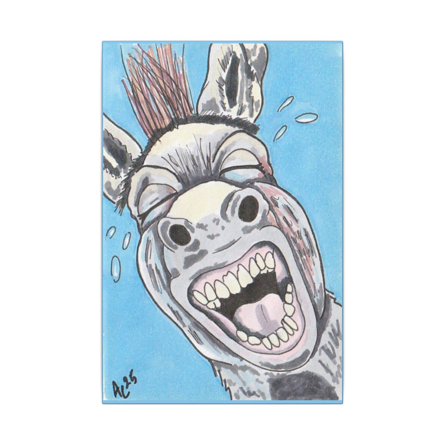 Canvas Print - Bray Day, Pop Surrealism, Farm Animal Art