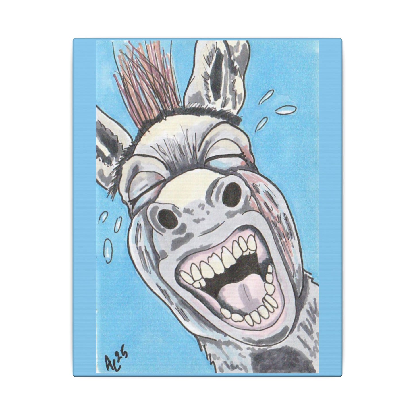 Canvas Print - Bray Day, Pop Surrealism, Farm Animal Art