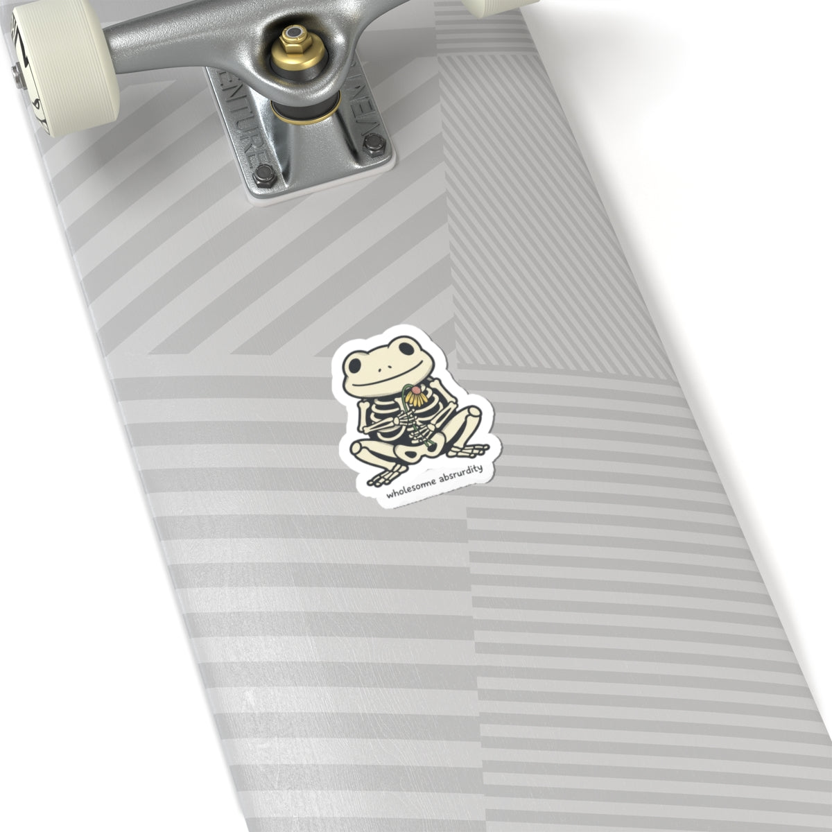 wholesome absurdity frog skeleton Kiss-Cut Stickers | silly goose meme, wholesome meme