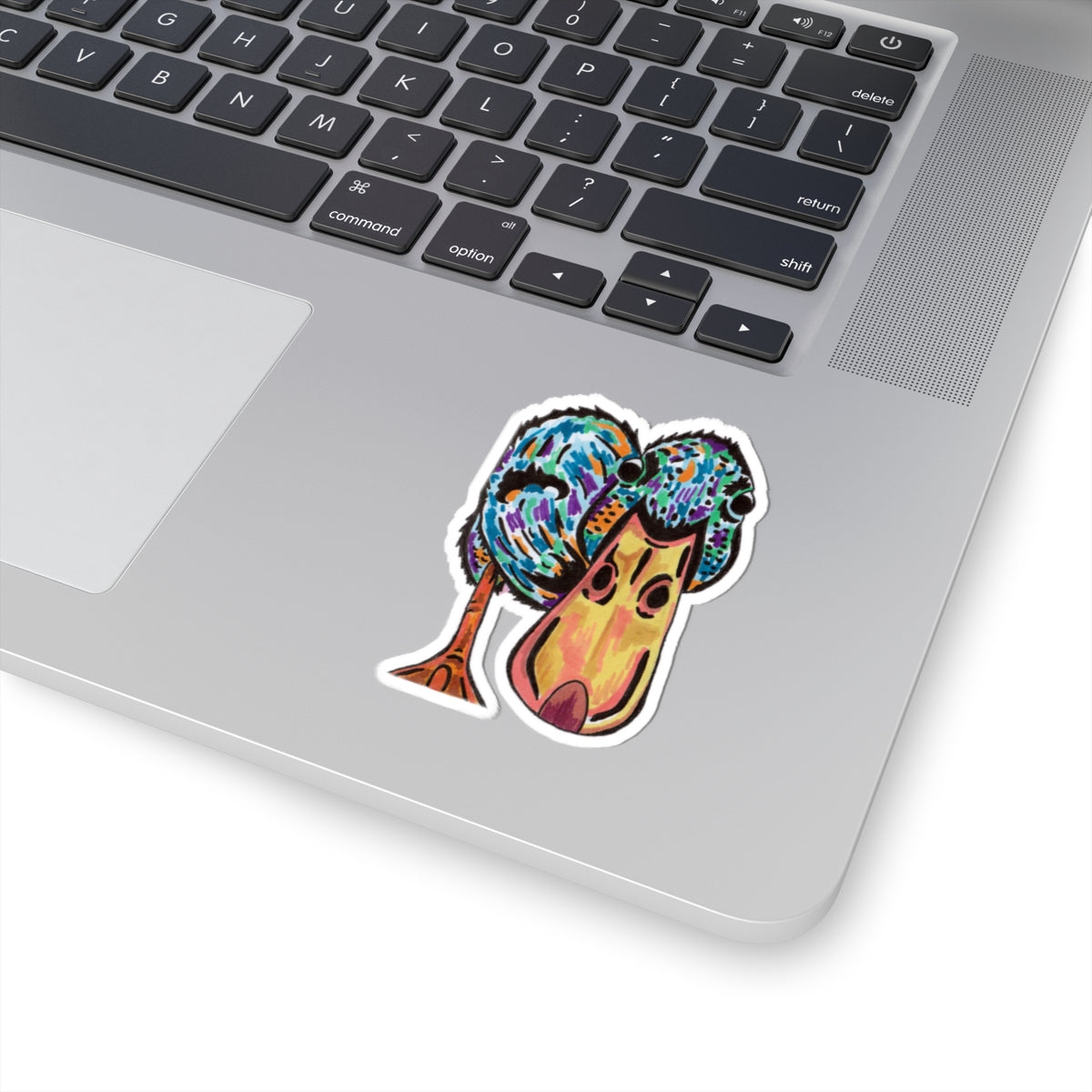 Duck Stickers - Colorful Duck Pop-Art Surrealism Bright and Colorful Design