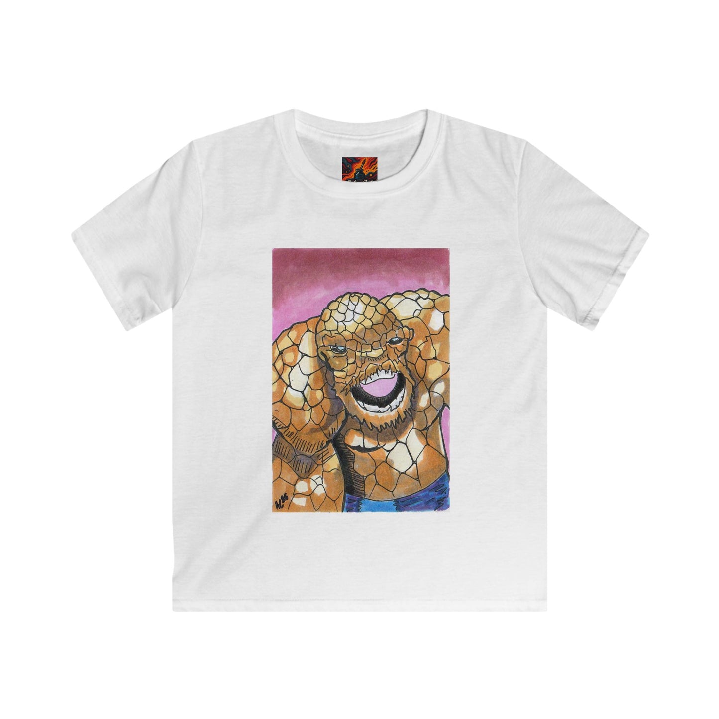 Kids T-Shirt Fantastic Four Ben Grimm Design