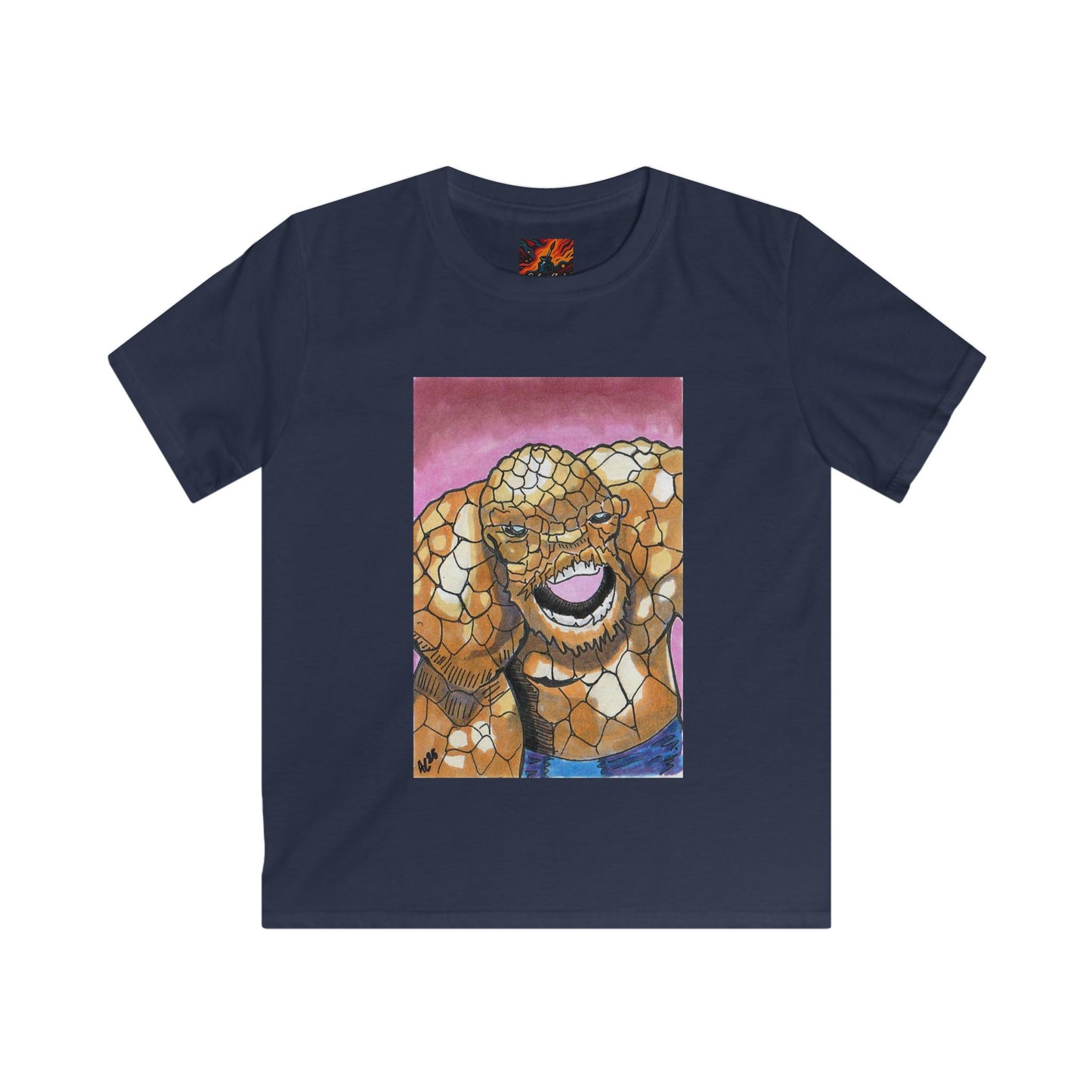 Kids T-Shirt Fantastic Four Ben Grimm Design
