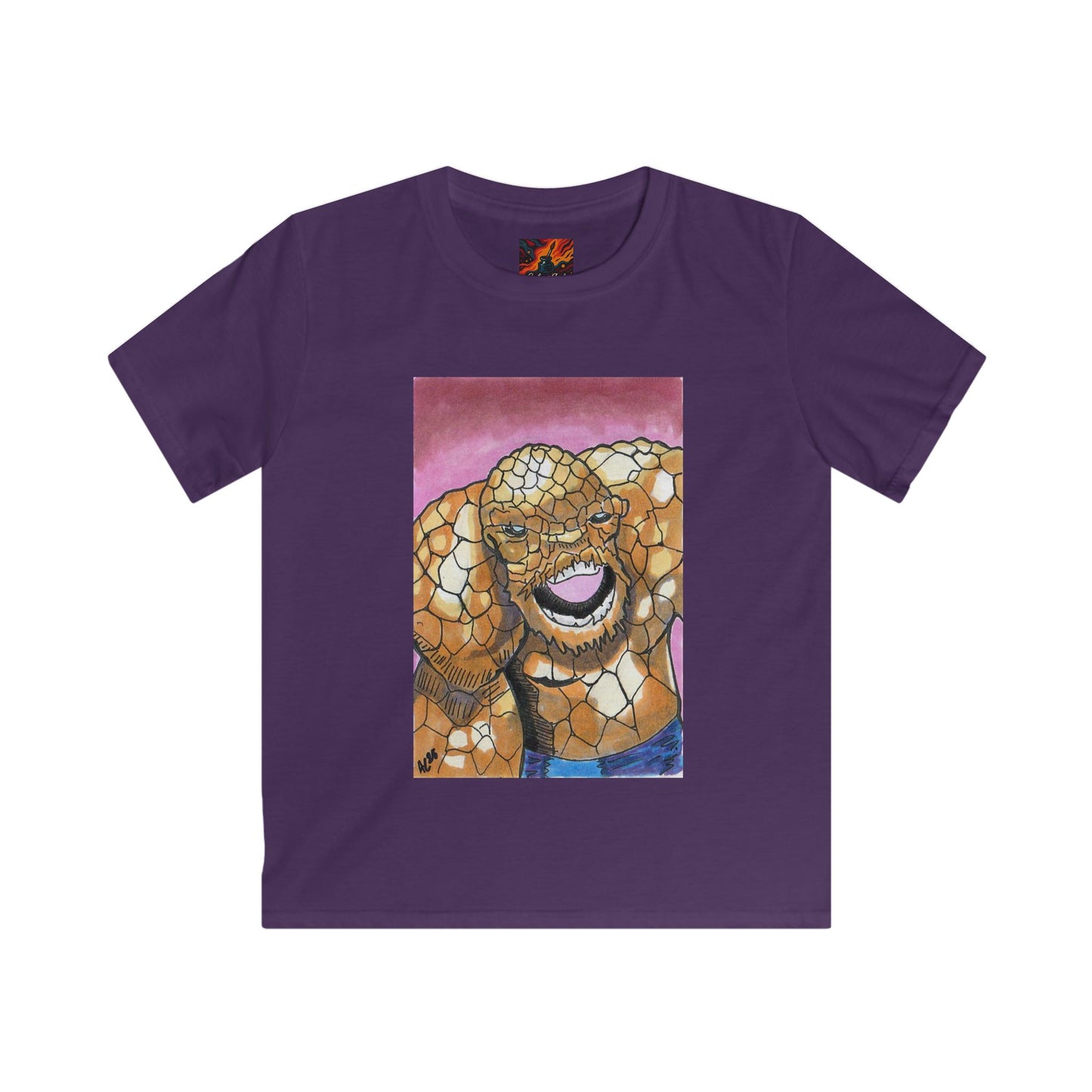 Kids T-Shirt Fantastic Four Ben Grimm Design