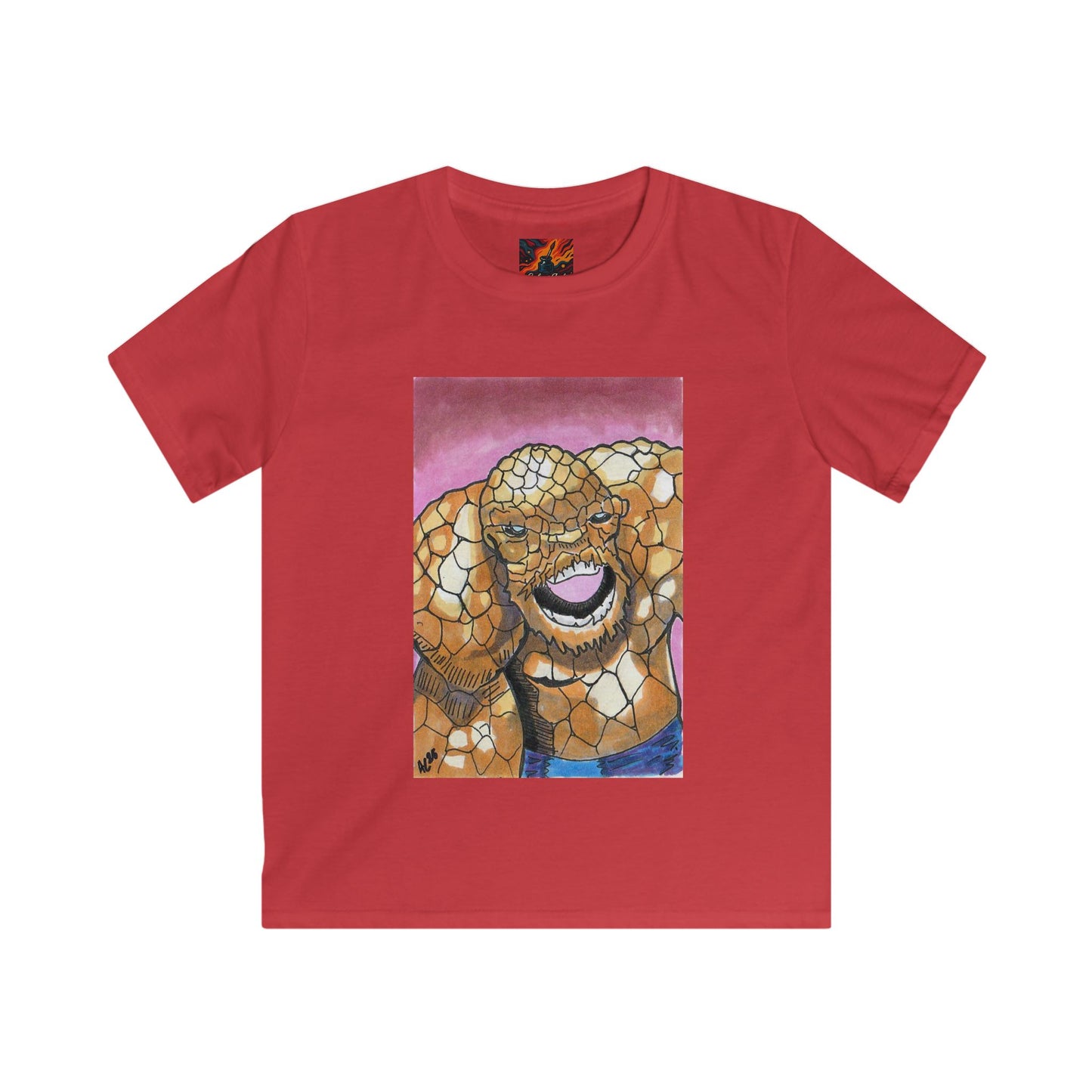 Kids T-Shirt Fantastic Four Ben Grimm Design