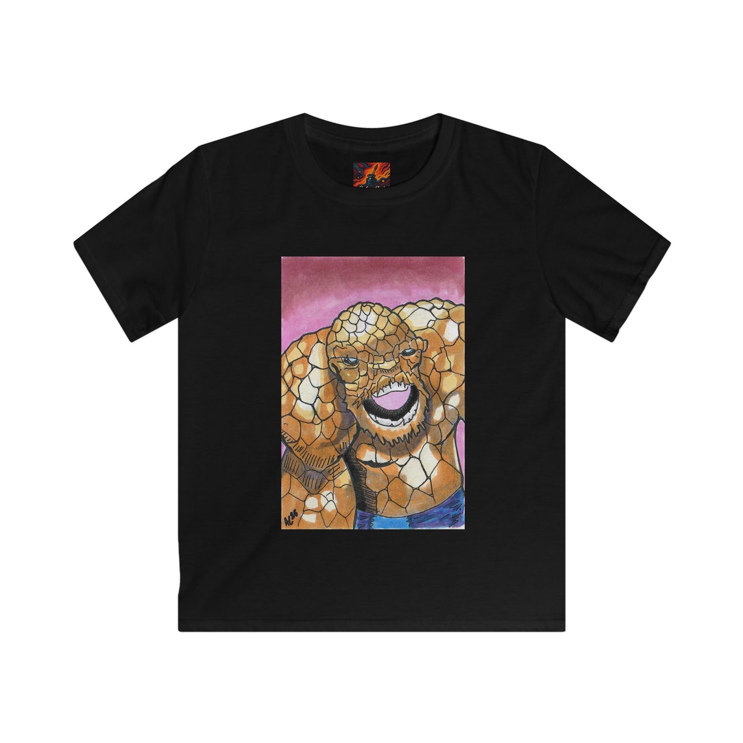 Kids T-Shirt Fantastic Four Ben Grimm Design