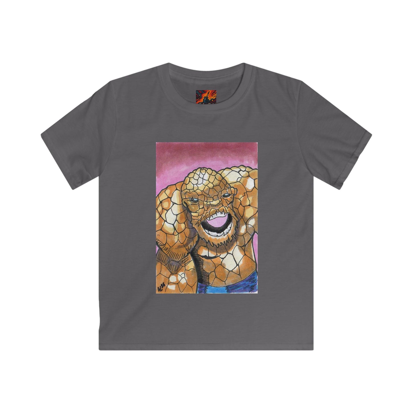 Kids T-Shirt Fantastic Four Ben Grimm Design