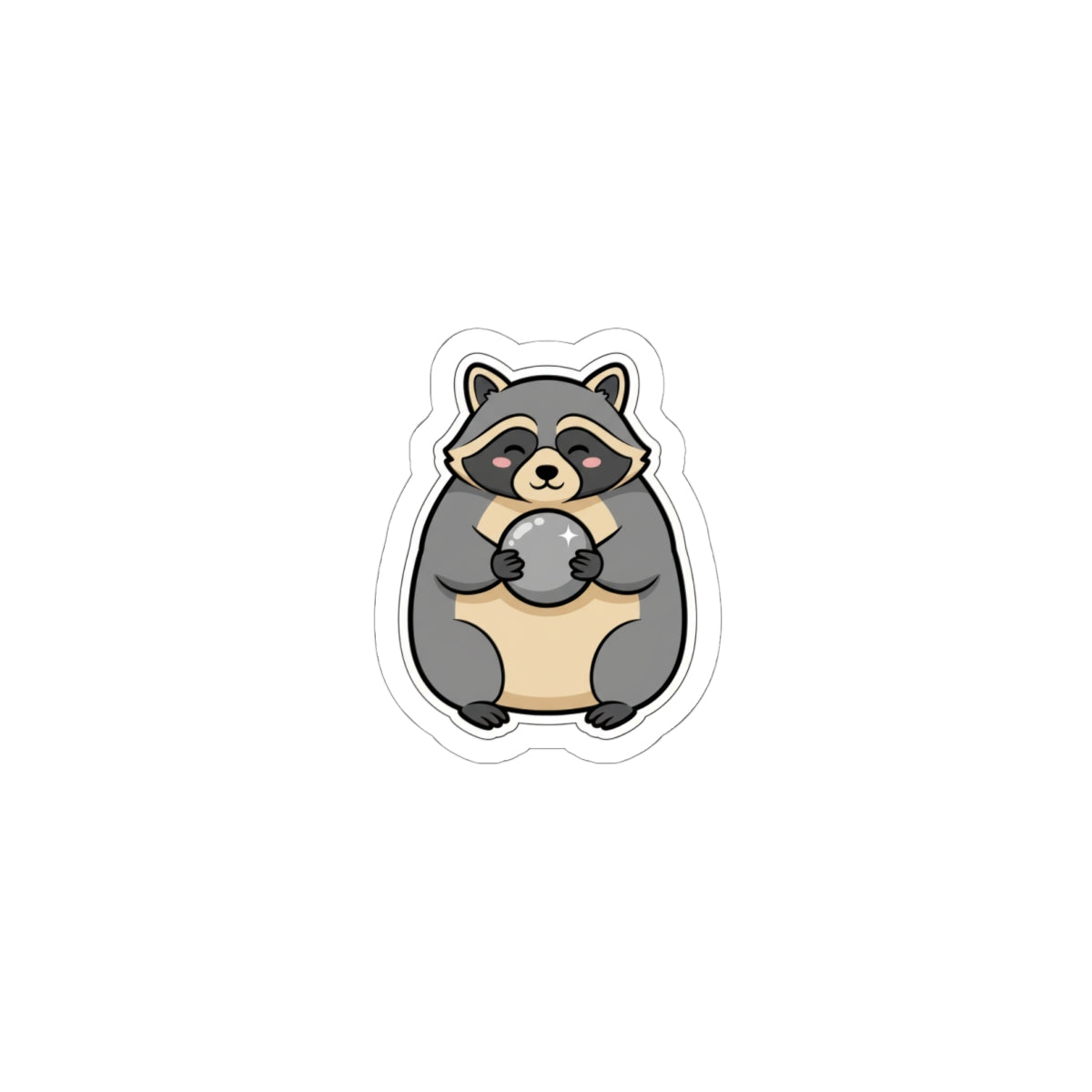 silly goose-style raccoon sticker | wholesome meme, cute animal pun