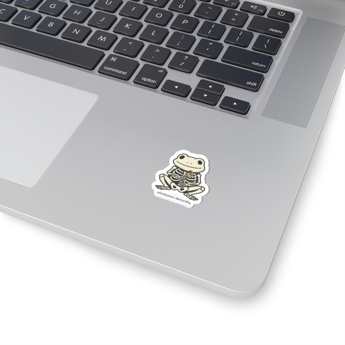 wholesome absurdity frog skeleton Kiss-Cut Stickers | silly goose meme, wholesome meme