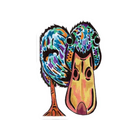 Duck Stickers - Colorful Duck Pop-Art Surrealism Bright and Colorful Design