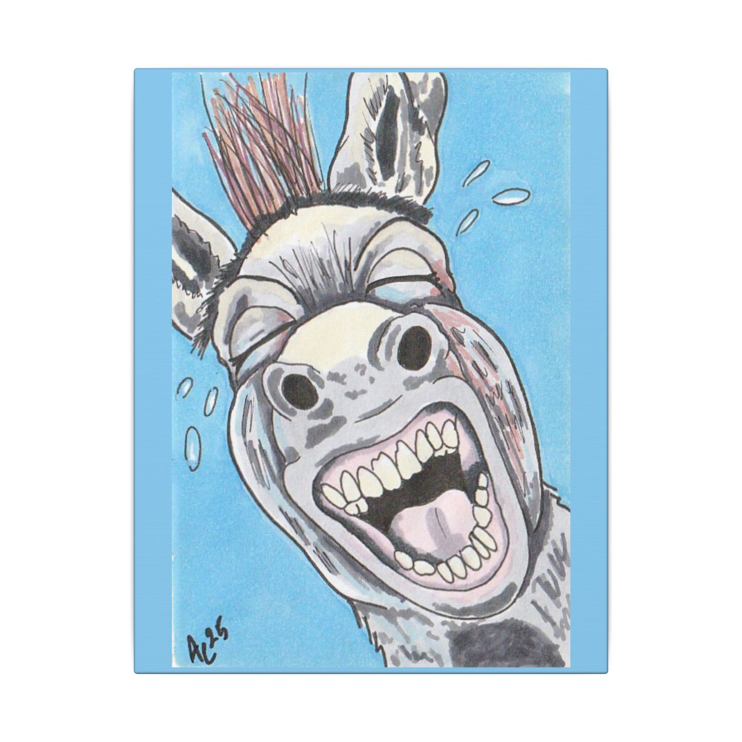 Canvas Print - Bray Day, Pop Surrealism, Farm Animal Art