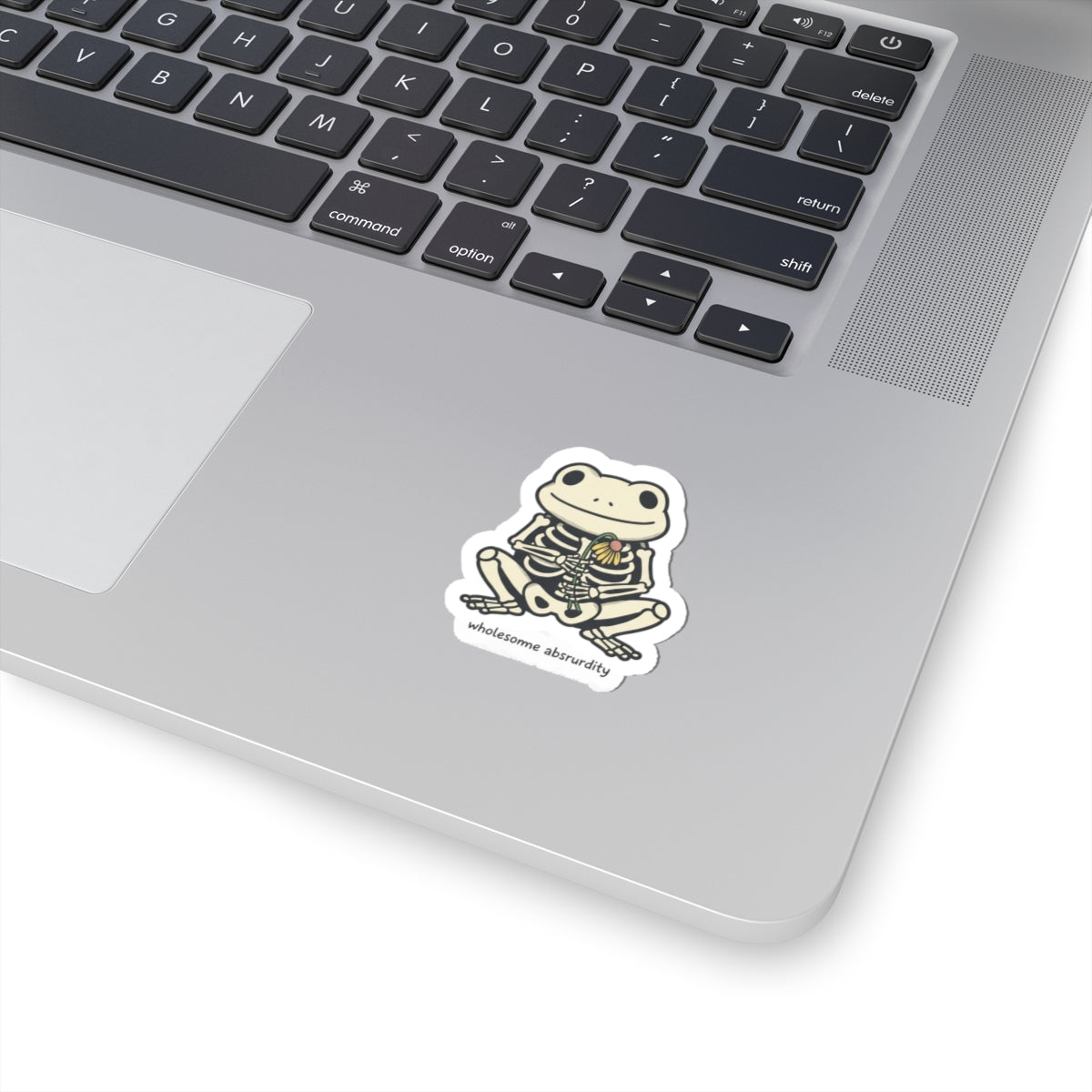 wholesome absurdity frog skeleton Kiss-Cut Stickers | silly goose meme, wholesome meme