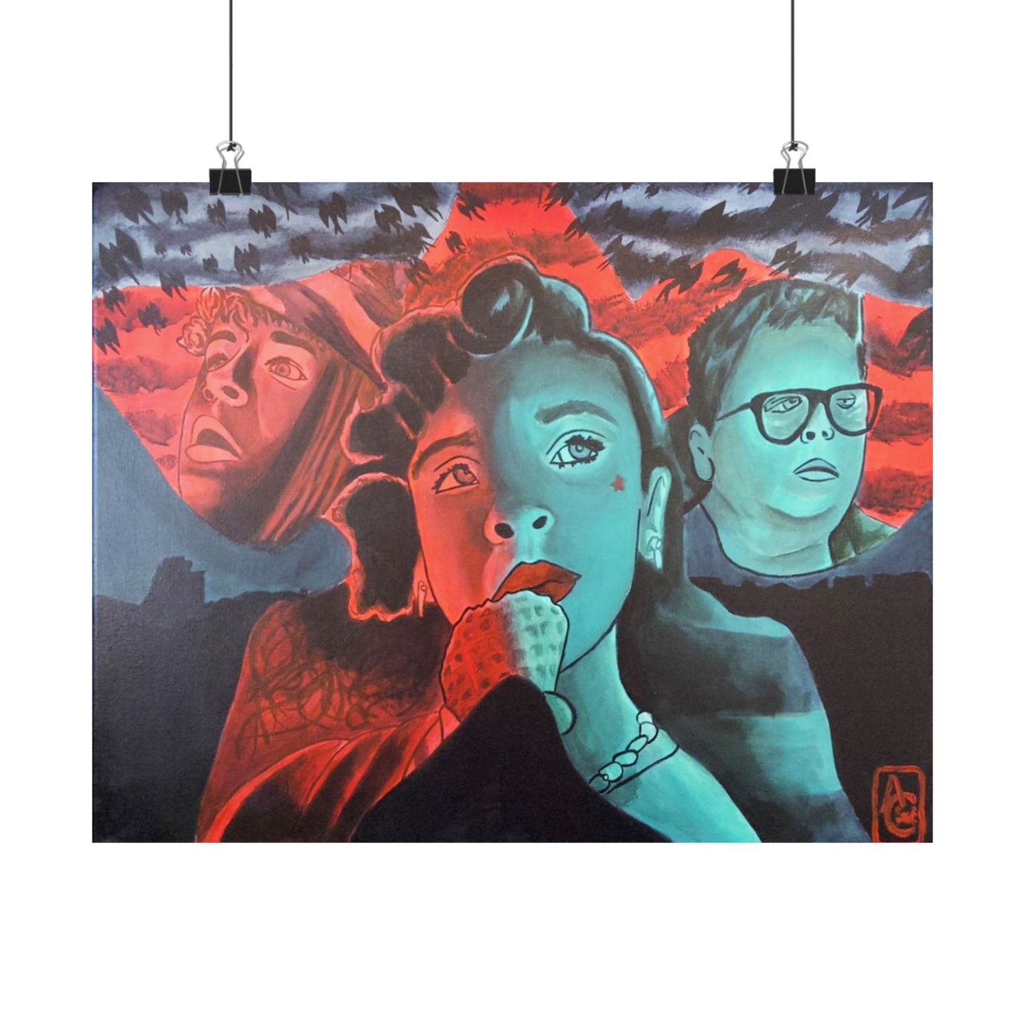 Stranger Things Comic Book Poster — Matte Horizontal Wall Art