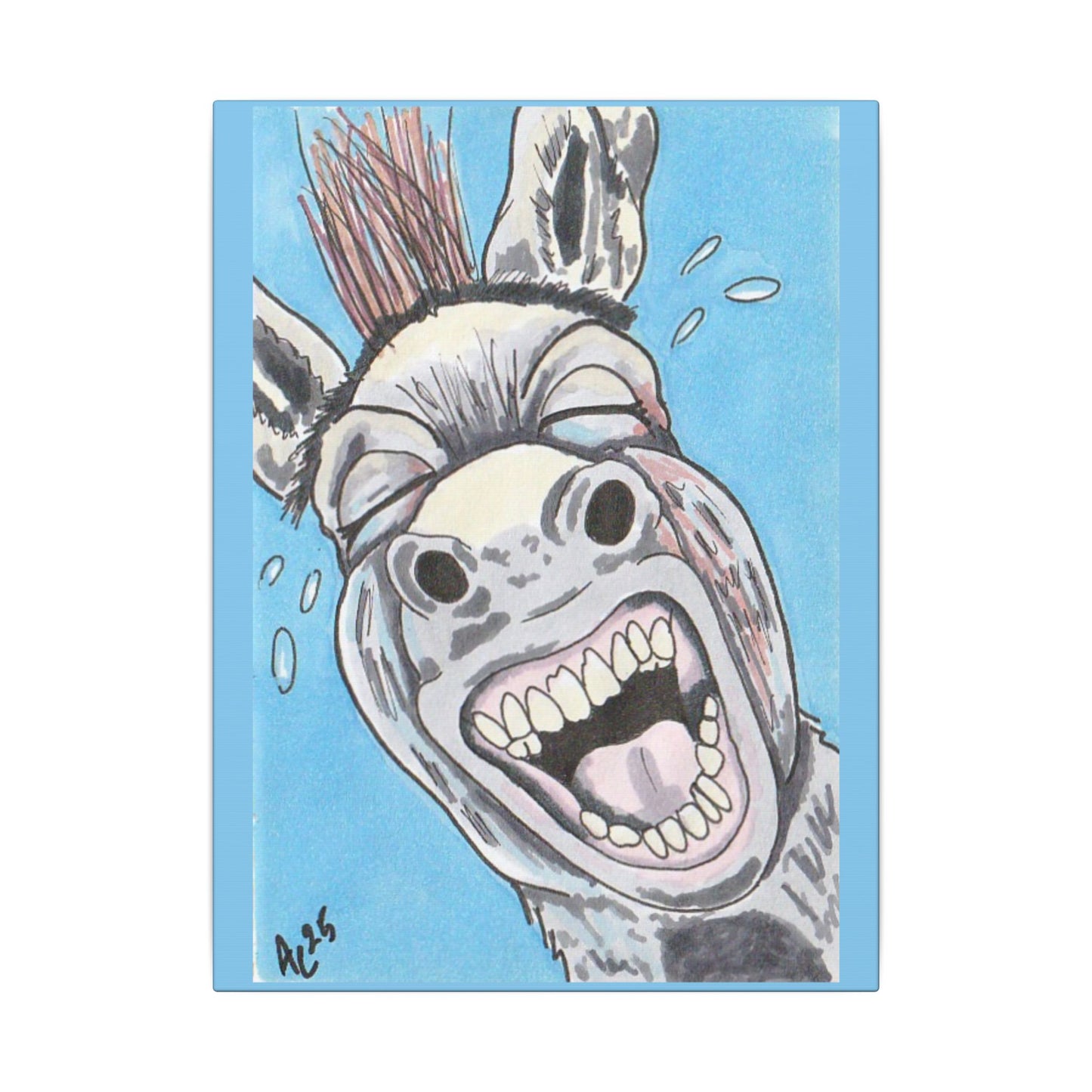 Canvas Print - Bray Day, Pop Surrealism, Farm Animal Art